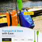 OCEANBROAD Kayak Paddle 86in/218cm, 90.5in/230cm Alloy Shaft 2-Piece Floatable Kayak Oar for Kayaking Canoeing Boating
