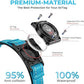 2025 Upgrade Airtag Dog Collar, Reflective Dog Collar with Airtag Holder, IP68 Waterproof| Metal Buckle| Ultra-Durable| Comfortable Padded, GPS Dog Collars for Medium Large Dogs (Blue,XL)