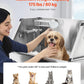VEVOR Stainless Steel Dog Washing Station, 34 inch Pet Grooming Tub w/Faucet & Showerhead & Soap Holder & Play Balls Simple Dog Bathtub for Multiple Pets, Home Washing Sink