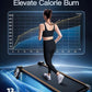 Walking Pad Treadmill with Auto Incline, 6 in 1 Under Desk Treadmill, 6-Level Incline Treadmills, 2.5HP Portable Treadmills for Home with 330LBS Capacity, LED Display, Remote Control