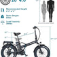 Fat Tire Folding Electric Bike, 48V & 624Wh Lithium Removable Battery, Peak 1100W Brushless Motor, Max Speed 28Mph, M5 Large LCD Display, Suspension, Step-Over/Thru Frame