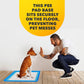 TidyFriend Dog Pee Pad Holder Tray Fits for 24” x 24” Wee Wee Pee Pads - Stable Grip, Raised Edges, Quick-Wipe Silicone Surface Dog Potty Tray Holder for Indoor Flooring Protection (Dark Blue)