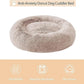 WNPETHOME Calming Dog Beds for Large Dogs, Anti-Anxiety Donut Large Pet Bed, Fluffy Faux Fur Plush Dog Bed，Warming Cozy Soft Round Lagre Dogs Bed for Pet, Cat Cuddler Cushion Bed