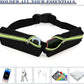 2 Pcs Running Belt for Men and Women, Slim Running Belt, Reflective Waterproof Double Pocket Design, Suitable for Running, Cycling, Mountaineering and Other Sports (Blue, Green)