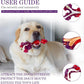 3 Pack Indestructible Dog Chew Bones for Aggressive Chewers - Heavy Duty Long Lasting Chew Toys for Large Dogs, Nylon Teeth Cleaning Toys