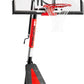Crank Lift Basketball Hoop Outdoor 7.5-10ft Adjustable Portable Basketball Goal for Youth and Adults 44" 50" and 54" Patented Angle Adjustable PC Backboard and Large Fillable Base