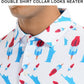 DEOLAX Mens Polo Shirts Fashion Print Mens Golf Shirt Dry Fit Mens Golf Polo Short Sleeve Quick Dry Funny Golf Shirt for Men