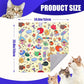XANGNIER Cat Wrap for Grooming,Cat Restraint Wrap for Cutting Nails,Fabric Burrito Wrap for Nail Clipping, Anti-Scratch, Anti-Escape,Multifunctional Swaddle Wrap Pet Tool (20.8 x 20.8 Inch)