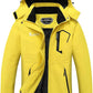 MOERDENG Women's Waterproof Ski Jacket Warm Winter Snow Coat Mountain Windbreaker Hooded Raincoat Jacket