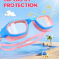 Kids Swim Goggles,Swimming Goggles for Kids 6-14, Anti-Fog UV Protection Pool Glasses for Boys Girls