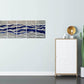 SYGALLERIER Abstract Coastal Metal Wall Art Handcrafted Big 3D Blue and Silver Artwork Modern Sea Waves Pictures Contemporary Sculpture for Living Room Bedroom Bathroom Decor