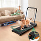 UREVO Strol 2E Smart 2-in-1 Folding Treadmill, Compact Walking Pad with Safety Handle, Plug and Play, Dual LED Display, Workout APP, Walking or Running for Home Office, Remote Included