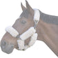 ECP Equine Comfort Products Merino Sheepskin Halter Fleece Set for Horses, 100% Natural Wool, Chafe Protection, Breathable Relief & Cushioned Comfort, Machine Washable, 9-Piece Set, White