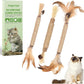 TINDTOP Silvervine Sticks for Cats with Natural Feather, Catnip Chew Toys for Kittens Teeth Cleaning, Increase Appetite, Calm Cat Anxiety and Stress, Cat Dental Toy (3 Pack)