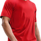 MIER Men's Dry Fit Workout T-Shirts Athletic Running Tee Short Sleeve Crew Neck Gym Tops, Polyester, Moisture Wicking
