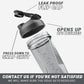 Yeti 2.0 Vortex Blender Shaker Bottle Holds upto 27oz | No Blending Ball or Whisk | USA Made | Portable Pre Workout Whey Protein Drink Shaker Cup | Mixes Cocktails Smoothies Shakes | Top Rack Safe