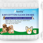 VinTS 60 PCS Cotton Dog Ear Cleaning Swabs, Pet’s Ear Infection Treatment Gourd-Shaped Swabs Prevent Accidental Injuries, Safer Cleaning for Dogs and Cats– Large Size.100% Cotton
