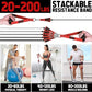 WALITO Resistance Bands Set - Exercise Bands with Handles, Door Anchor, Legs Ankle Straps, for Heavy Resistance Training, Physical Therapy, Muscle Training, Yoga, Home Workouts