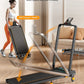 Treadmill Walking Pad with 10% Incline/Handle Bar/2 LED Display, 3.5HP Portable Treadmills for Home Small, Foldable Walking Pad Treadmill 350+lb Capacity, Smart App, 4 Adjustable Incline, RGB Light