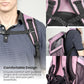 Cat Backpack Carrier, Airline Approved, Space Capsule Bubble Design, Ideal for Cats & Dogs up to 28-35 lbs, with Strong Straps, Safety Zippers, Mesh, Comfortable for Hiking & Travel (Pink)