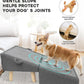 Dog Stairs for Small Dogs and Cats – 2-in-1 Dog Ramp for Bed and Couch, 16.5'' Foldable Wooden Pet Steps, Sturdy Multi-Use Split Ottoman Design, Dark Grey