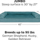 Furhaven Orthopedic Dog Bed for Large Dogs w/ Removable Bolsters & Washable Cover, For Dogs Up to 95 lbs - Plush & Suede Sofa - Deep Pool, Jumbo/XL