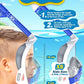 QingSong Kids Snorkel Mask Full Face, Snorkeling Set with Camera Mount, Foldable 180 Degree Panoramic View Snorkeling Gear Anti-Fog Anti-Leak
