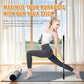 Yoga Stick 5ft Mobility Stick, Sturdy Steel Exercise Bar Adjustable Stretching Stick for Mobility, Training, Flexibility and Balance, Versatile Stretch Bar with 4 Steel Rods & Foam Handles