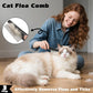 Comotech 3PCS Cat Grooming Supplies,Cat Brush & Nail Clipper/Trimmer & Flea Comb for Shedding Indoor Cats Dogs and Small Animals - Meet All Your Pet's Daily Grooming Needs - All in One Set (Black)