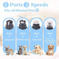 Pet Nail Grinder with LED Light & 2 Grinding Heads, 2-Speed Low Noise & More Powerful Dog Nail Grinder, Pet Nail Trimmer File, Painless Paw Claw Care, Quiet Toenail Grooming Tool for L/M/S Dogs/Cats