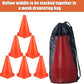 7 Inch Cones Sports, 24 Pack Orange Soccer Cones Agility Field Marker Plastic Traffic Training Cones for Basketball Football Skating Drills Practice - Indoor and Outdoor Festive Events Obstacle Course