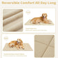 MADE 4 PETS Dog Crate Pad Bed for Large Dogs, Washable & Reversible, Anti-Slip Kennel Mat for Cozy Sleeping, Soft Fluffy Dog Bed for Indoor & Outdoor Use, 36"x27", Beige