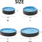 Yaheetech Black Folable Hard Plastic Large Dog Pet Bath Swimming Pool Bathing Tub for Dogs Cats Pets, Pet Repair Patches Included, XXL