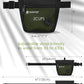 Gobeigo Dog Treat Pouch and Training Clicker, Upgrade Two Magnetic Closure to Prevent Spills, 2 Cup Treat Bag with Poop Bag Dispenser, Metal Clip Waist Belt Fanny Pack for Pet Walk (Black/Army Green)