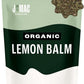 J Mac Botanicals Organic Lemon Balm (4 oz), Loose Leaf Tea, Dried Lemon Balm Tea, herbal Infusion, Lemon balm leaves, melissa officinalis tea, Certified USDA Organic