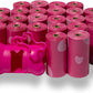 Best Pet Supplies Dog Poop Bags (360 Bags) for Waste Refuse Cleanup, Doggy Roll Replacements for Outdoor Puppy Walking and Travel, Leak Proof and Tear Resistant, Thick Plastic - Pink Heart