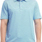 Men's Golf Polo Shirts Short Sleeve Striped Performance Moisture Wicking Dry Fit Golf Shirts for Men