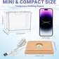 Mini Betta Fish Tank Kit with LED Light Base, Small Fish Bowl for Temporary Space, 0.2 Gallon Stackable Cube Tank with Artificial Plants for Small Fish, Insect, Shrimp, Crab, Spider (Kit-2)