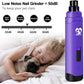 Casfuy Dog Nail Grinder Upgraded - Professional 2-Speed Electric Rechargeable Pet Nail Trimmer Painless Paws Grooming & Smoothing for Small Medium Large Dogs & Cats (Purple)