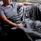 LUXOME Lightweight Blanket | 100% Rayon (Viscose) from Bamboo Fabric & Fill | Full/Queen - 86"x92" | Super Soft | Thermal-Regulating | Charcoal