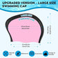 2 Pack Large Swim Caps for Long Hair, Silicone Swimming Cap for Adult Women Men, Waterproof Swim Hats Bathing Caps to Keep Hair Dry with Bonus Nose Clip and Earplugs