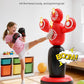 QPAU 360° Rotatable Kids Punching Bag - 64" Boxing Bag with 4 Targets & Kids Boxing Gloves, Inflatable Punching Bags with Hand Pump, Karate Taekwondo Training Gift Boys Girls