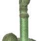Amazon Basics Cat Scratcher - Indoor Cactus Triple Posts Cat & Kittens Scratching Post with Dangling Ball, Large (27"H) - Green