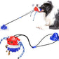 Interactive Dog Toys - Aggressive Chewer Suction Cup Tug of War, Indestructible Puzzle Toys & Treat Dispensing Ball for Dog Enrichment