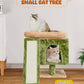 SYANDLVY Small Cat Tree for Indoor Cats, Cat Tower with Scratching Post, Modern Activity House for Large Cats, Condo with Board, Kittens Cave