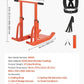 VEVOR Weight Sled, Steel Power Sled, Fitness Training Sleds for Athletic Exercise Speed Improvement, Workout Equipment with Adjustable Height Handle