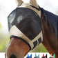 Harrison Howard Pro Luminous Horse Fly Mask Large Eye Space Standard with Ears UV Protection for Horse Light Champagne XL Extra Full Size