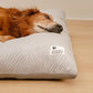 FUNNY FUZZY Washable Dog Bed,Reversible Plush Dog Crate Mat, Soft Fluffy Kennel Pad,Pet Sleeping Mattress for Jumbo,X-Large Sized Dogs Breeds,2XL,48"× 31",Light Grey