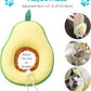 Frienda 2 Pieces Adjustable Cat Cone, Cat Recovery Collar, Kitten Cones After Surgery Pet Neck Strap Elizabethan Donut Toast Neck Cone Collar with Edge for Kitten