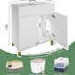 Large/Tall Litter Box Enclosure, Modern Wooden Litter Box Furniture for XL Litterbox with Drawer as Sideboard Cabinet (White)